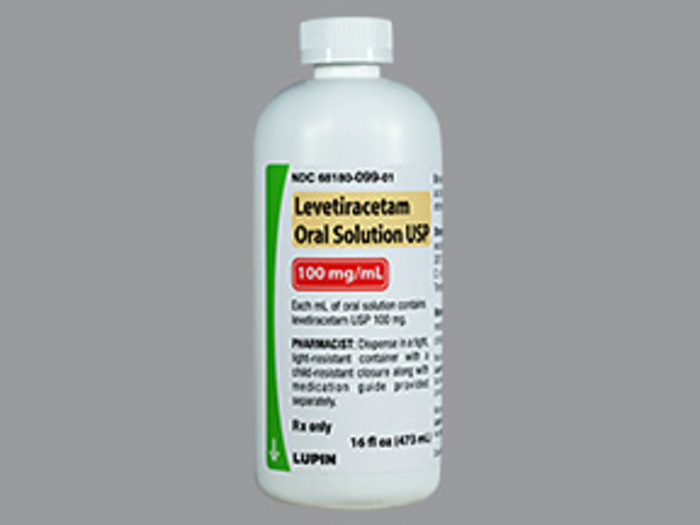 Levetiracetam Oral Solution 100Mg/ml 473ml By Lupin Pharmaceutical Corp