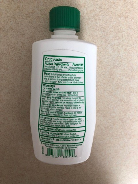 Bactine Max Pain Relieving Cleansing Liquid 4 oz . One Bottle