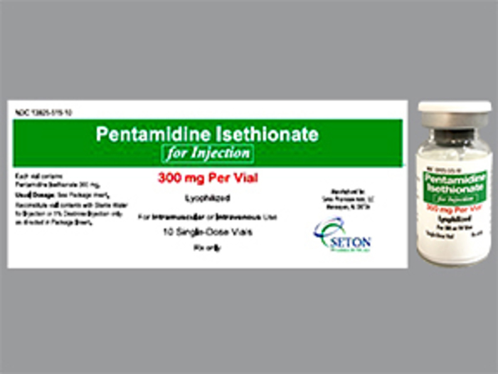 Rx Item-PENTAMIDINE ISETHIONATE 300 MG SDV 10 BY Seton Pharma- Nebupent, Pentam