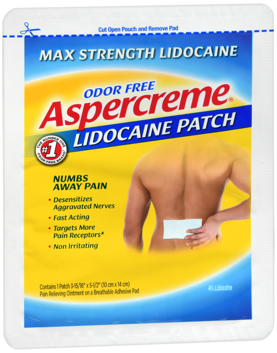 Aspercreme Lidocaine Patches 12 count by Chattem