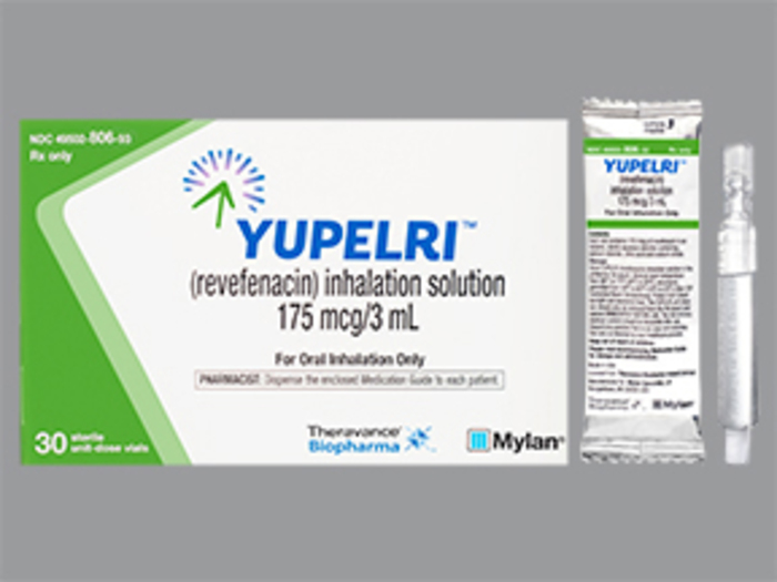 Rx Item-Yupelri Revefenacin 175mg vial inj 30x3ml By Mylan Pharma