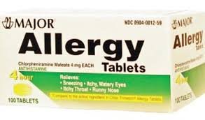 Allergy Chlorate 4mg Tablet 100 Count By Major Pharma 