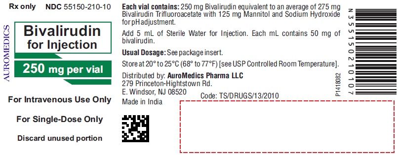 Rx Item-Bivalirudin Inj 250Mg-Sdv 10Xsdv By Auromedics Pharma Gen Angiomax