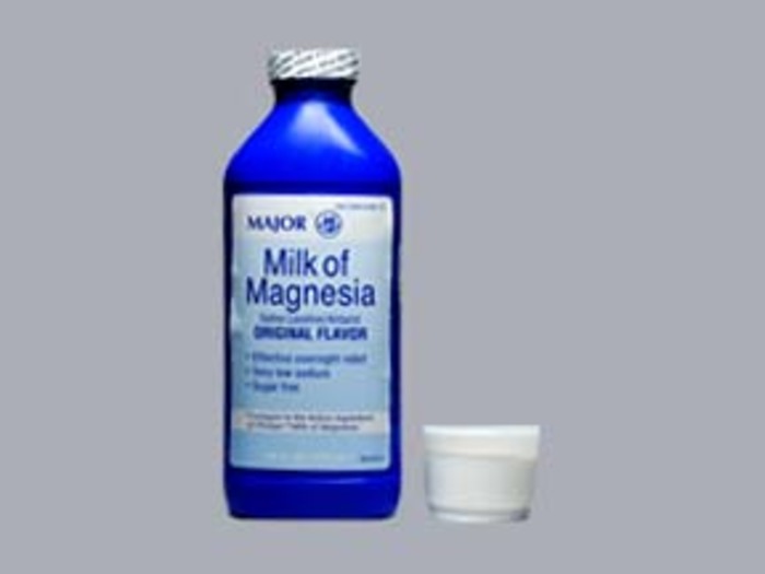 Milk Of Magnesia Original Suspension 473 ml By Major Pharma USA 
