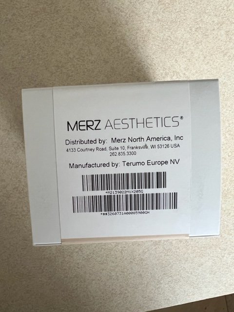 RX ITEM- RADIESSE Terumo Needle 27g 20/Box  (no Radiiesse)  By Merz