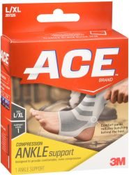 Ace Compression Ankle Support L/Xl