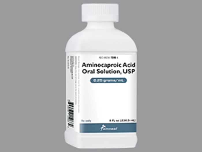 Rx Item-Aminocaproic Acid 250Mg/ml Oral Syr 236.5ml By Amneal  Gen Amicar