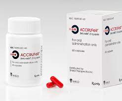 Rx Item-Accrufer 30 Mg Ferric Maltol Oral Caps 60 By Shield Therapeutics USA