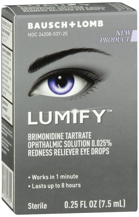 Lumify Redness Relief Drops Bausch & Lomb Drops 7.5 ml By Valeant North America USA 