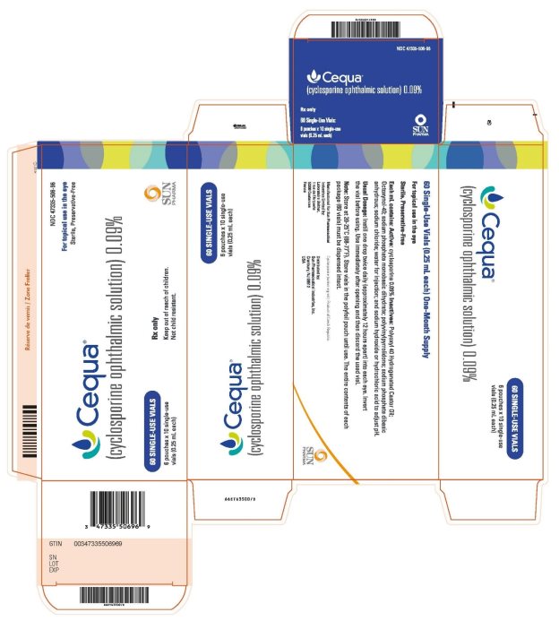 Rx Item-Cequa 0.09% 60X0.25 ML Cyclosporin Opthalmic Sol Vial  by Sun Pharma USA 