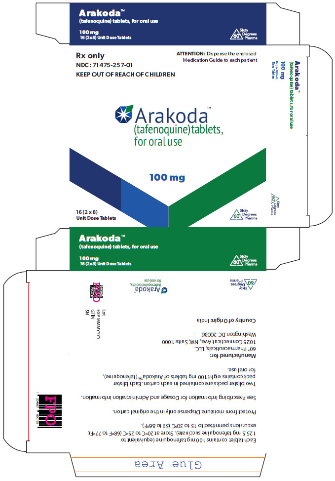 '.Rx Item-ARAKODA tafenoquine succinate OR.'