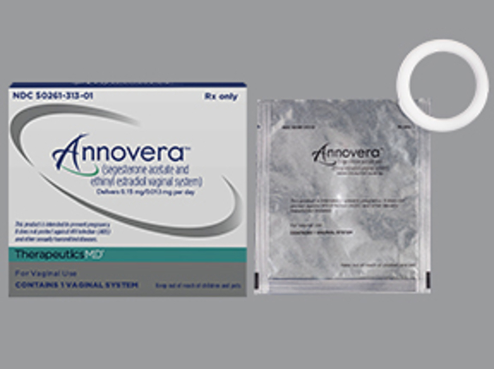 Rx Item-Annovera Vaginal System segesterone ac/ethin estradiol Vaginal Ring  by Therapeutics USA Md Pharma USA 