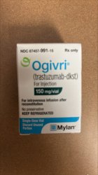 Rx Item-OGIVRI trastuzumab-dkst INTRAVEN 150 MG SDV Biosimilar to Herceptin BY M