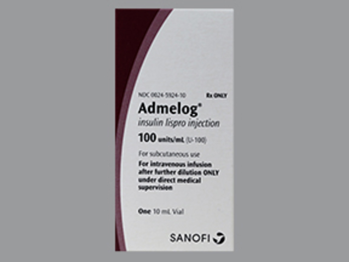 Rx Item-Admelog 100UN/ML 10 ML Vial -Keep Refrigerated - by Aventis Pharma USA Refrig