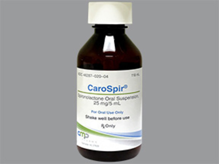 Rx Item-Carospir 25MG/5ML Spironolactone 118 ML Suspension by Cmp Pharma USA -Brand 