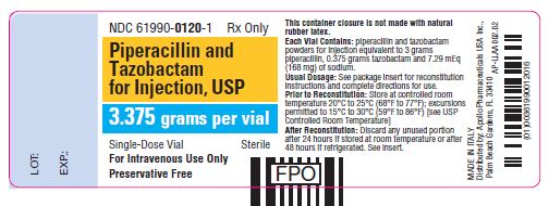 Rx Item-Piperacillin -Tazobactam 3.375 G Vial 10 By Apollo Pharma Gen Zosyn