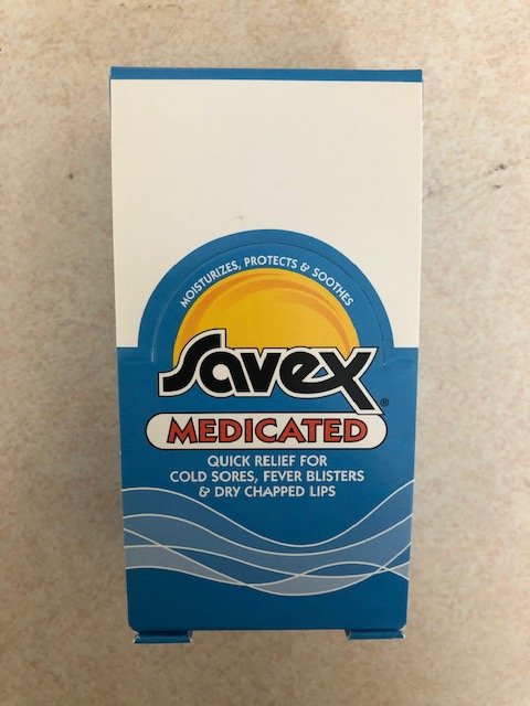 Savex Lip Balm medicated 24X0.15 Oz By Savex/Kenwick Lab
