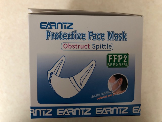 Protective Face mask Ostruct Spittle FFP2 BFE>95% One Box of 30 Masks