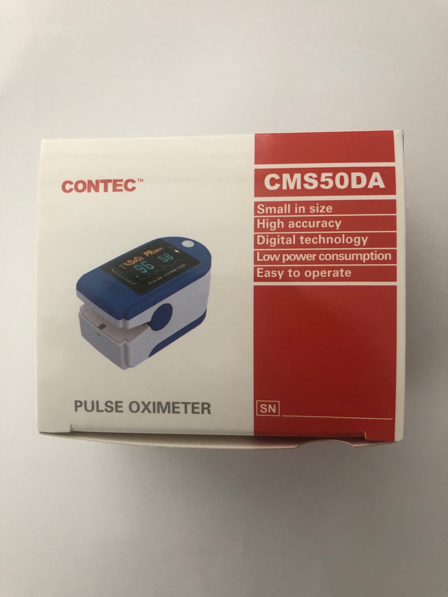 Pulse Oximeter by Contec Veridian Model# CMS-50DA Small in Size