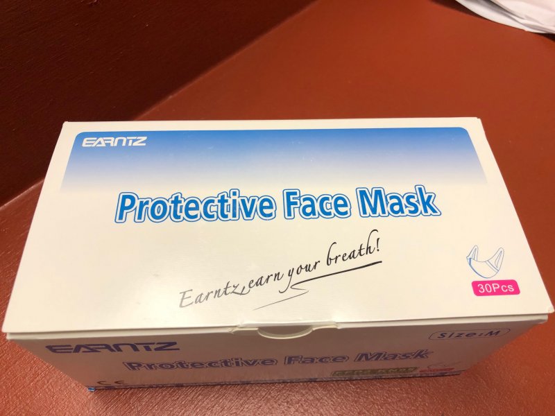 Protective Face KN95 Elastic Ear-Loop mask FFP2 KN95 BFE>95% One Box of 5- Masks