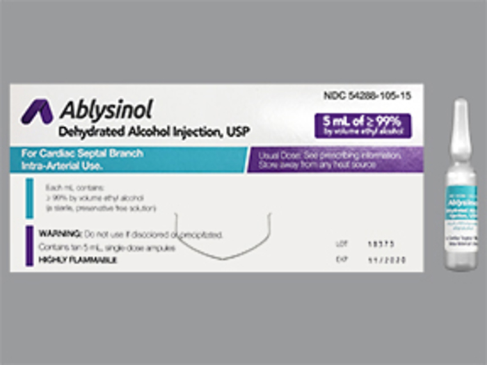 Rx Item-Ablysinol 99% 10X5 Ml Amp By Bpi Labs ethyl alcohol INTRAARTER AMPUL