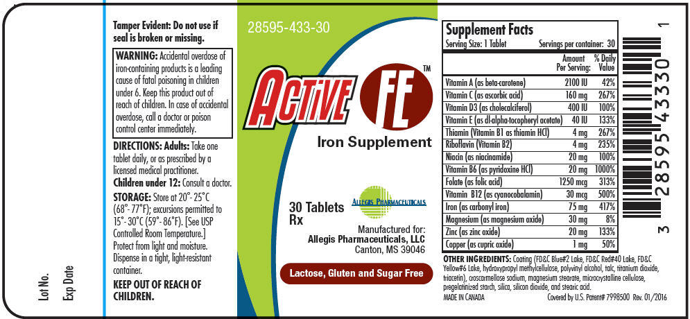 Rx Item-Active Fe 30 Tab by Allegis Pharma USA 