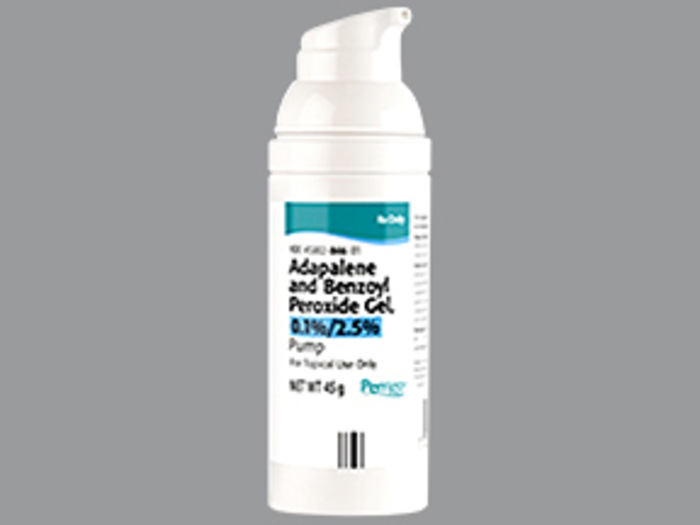 Rx Item-Adapalene-Benzoyl Peroxide 0.1-0.025 45 GM Gel Pump Gen Epiduo Forte by Padagis Perrigo Pharma USA 