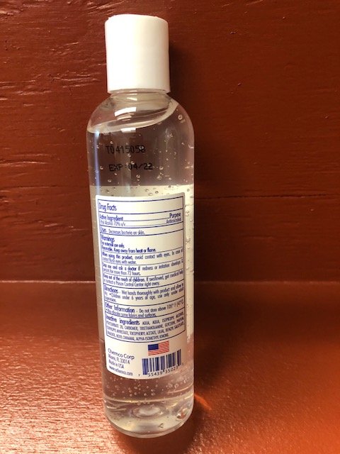 Hand Sanitizer 8 oz Rigem Personal Care by Chemco Corp.FL