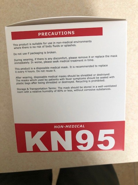 KN95 5 PROTECTIVE MASKS Box of 25 PCS by PROMASK ELECTRONIC