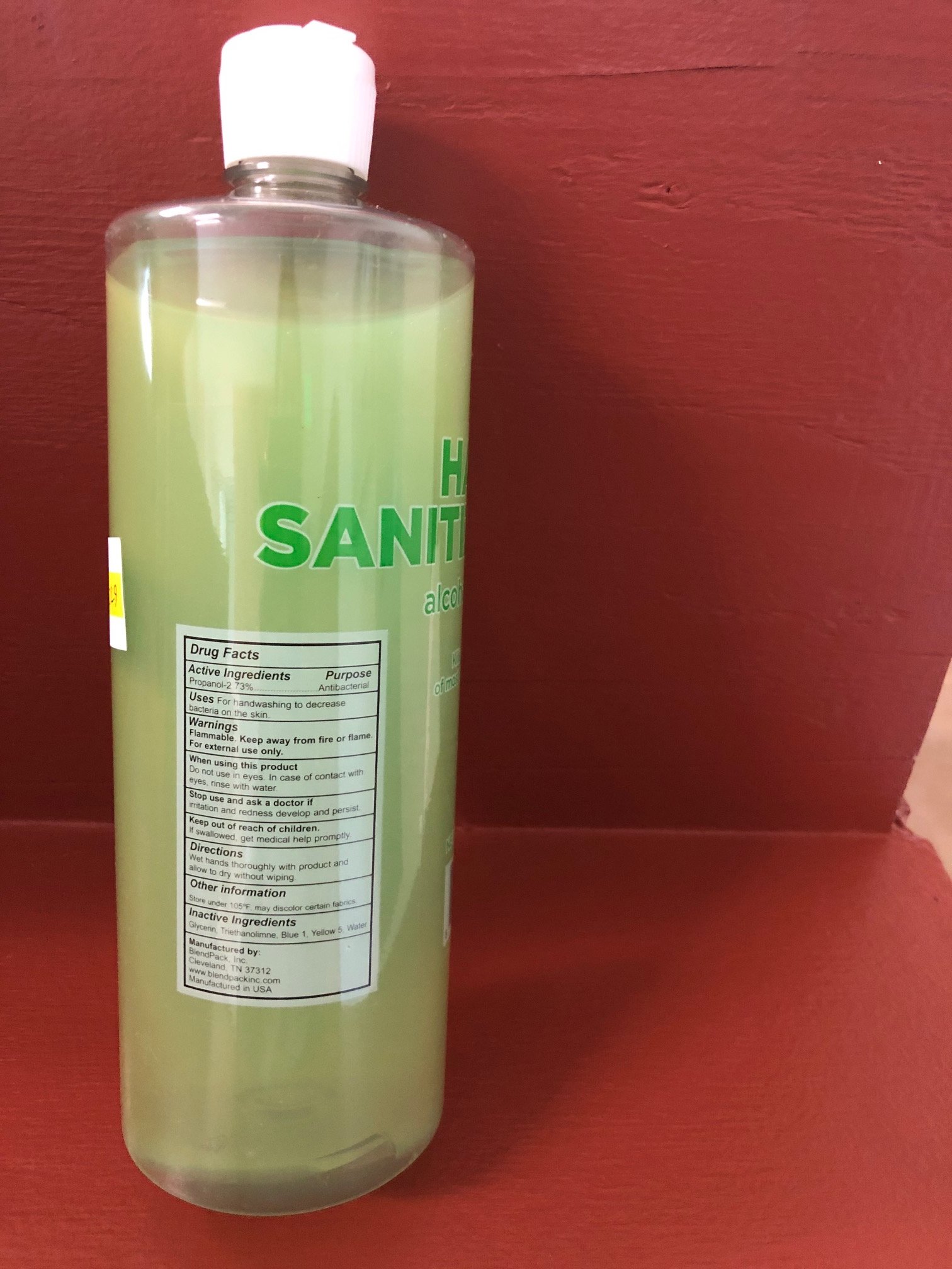 Hand I San Hand Sanitizer 73% Alcohol, 32oz by Blue Ridge Elements