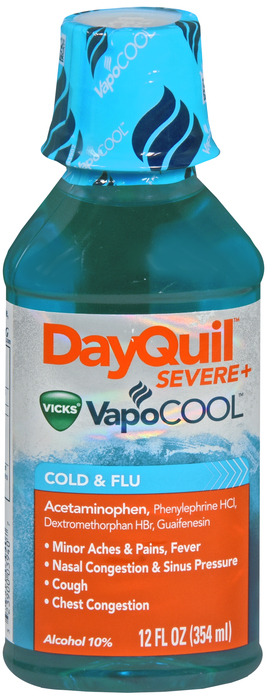 Dayquil SEVERE VAPOCOOL LIQUID 12OZ By Procter & Gamble Dist Co