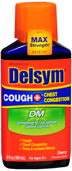 Delsym Cough+ DM Cough/Congest 6 oz Case of 24 By Reckitt Benckise
