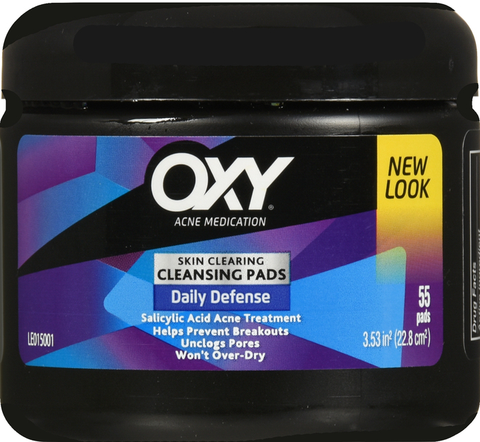 Oxy Daily Defense Cleansing Pad 55Ct Case Of 24