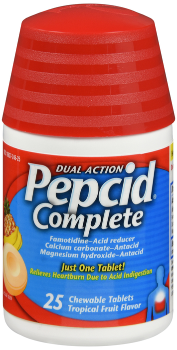 Pepcid Complete Chewable Fruit Chewable 25 By J&J Consumer USA 