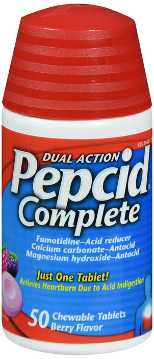 Pack of 12-Pepcid Complete Tablet Berry Tab 50 By J&J Consumer USA 