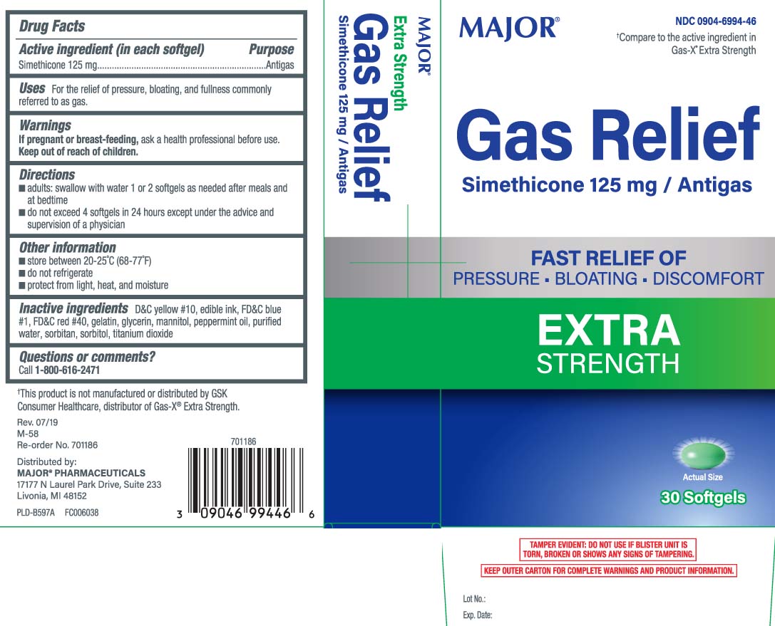 Gas Relief Extra Strength Gas Relief Soft Gel Caps 30 by Major Pharma