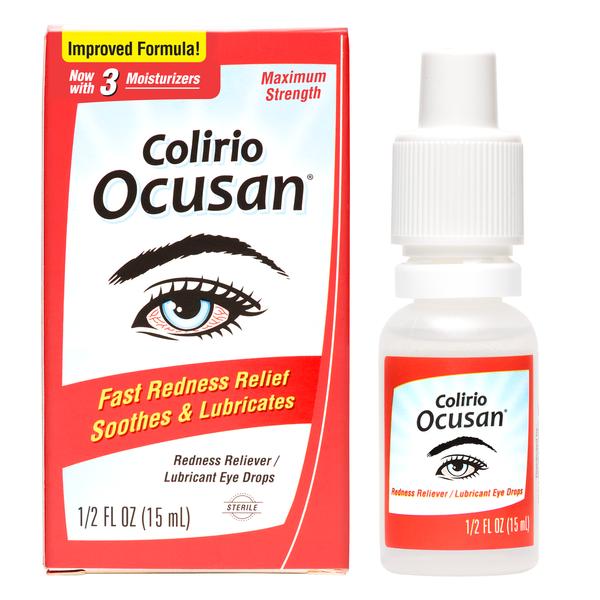 Case of 12-Colirio Ocusan® Max Str Redness Relief and Lubr Eye D