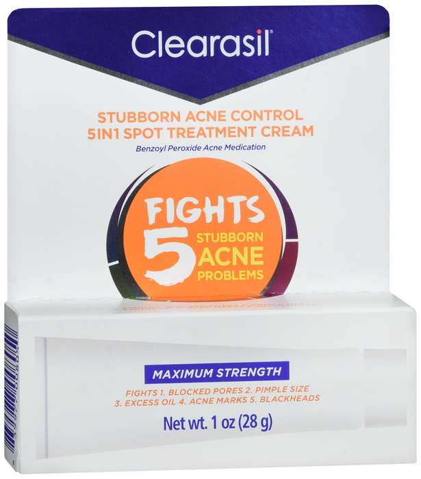 Clearasil Acne Control Spot 5in1 Cream 1 Oz By Reckitt Benckiser