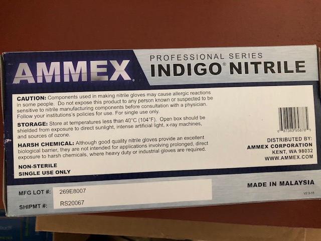 '.AMMEX Exam Indigo Nitrile 4ml .'