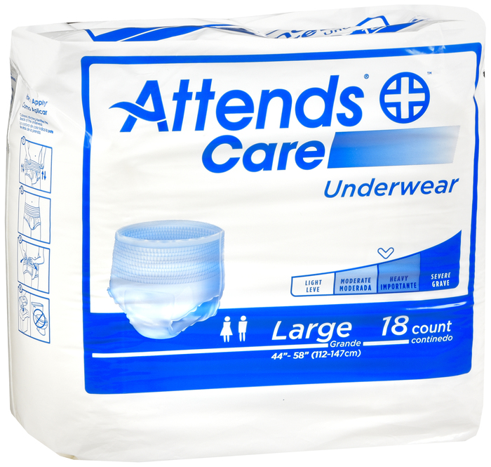 Attends Care Underwear Large Under Guarment 4X18 By Attends Healthcare Products USA 