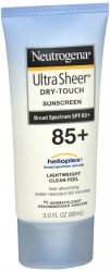Neutrogena Sun Ultr Sheer Dry Spf 85 3 Oz Case of 12 By J&J Consumer