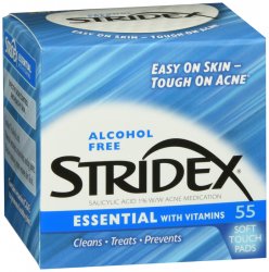 Stridex Essential Care Pad 55Ct Case of 12 By Blistex