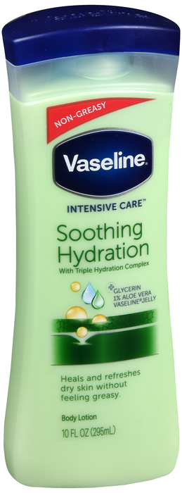 Vaseline Intensive Care Soothing Hydration Lotion Aloe 10 Oz 