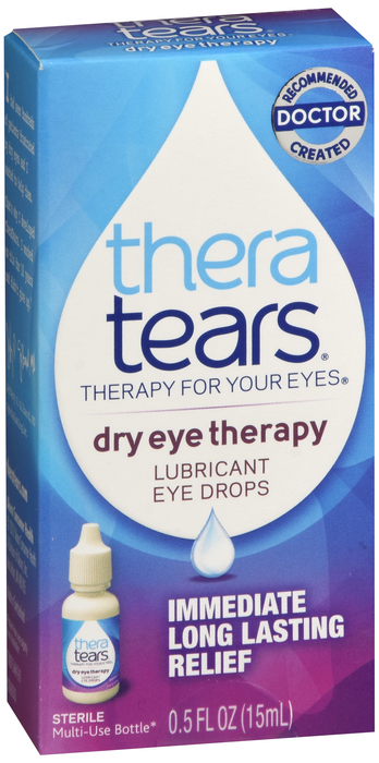 Case of 12-Thera Tears (Theratears) Lubricant Eye Drops 0.5 Fl oz 