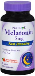 Case of 12-Melatonin 5mg 5 mg Tab 90 By Natrol LLC