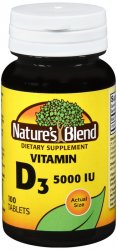 Case of 12-N/B Vit D3 5000 Unit Tab 100 By National Vitamin Co