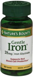 Case of 12-Iron Easy 28mg Capsule 90 Count Nat Bounty