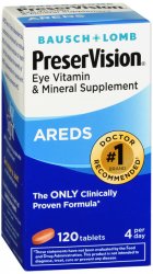 Case of 12-Preservision Eye Vitamin And Mineral Supplement Tablets