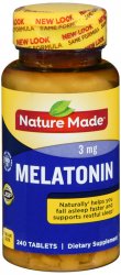 Case of 12-Melatonin Tablet 240 Count Nature Made