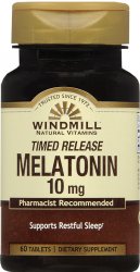Case of 12-Melatonin 10mg Tr Tablet 60 Count Wndmll